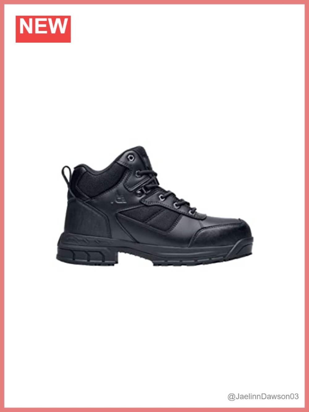 Steel Toe Work Boots Water-Resistant Leather Lace Up Slip Resistant Industrial